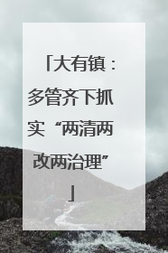 大有镇：多管齐下抓实“两清两改两治理”