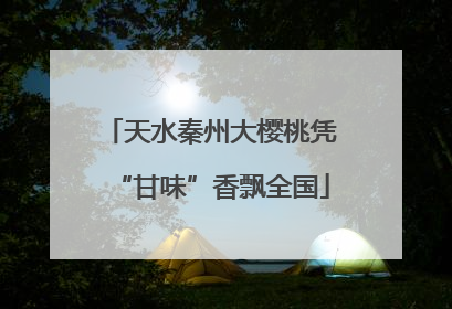 天水秦州大樱桃凭“甘味”香飘全国