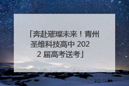 奔赴璀璨未来！青州圣维科技高中 2022 届高考送考