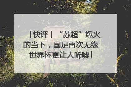 快评丨“苏超”爆火的当下，国足再次无缘世界杯更让人唏嘘