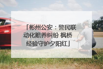彬州公安：警民联动化赡养纠纷 枫桥经验守护夕阳红
