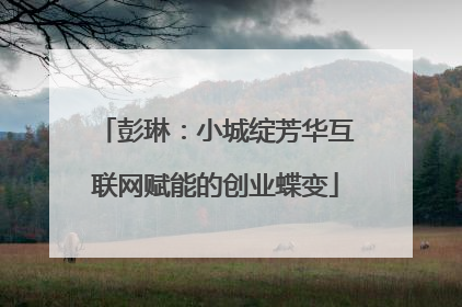 彭琳：小城绽芳华互联网赋能的创业蝶变