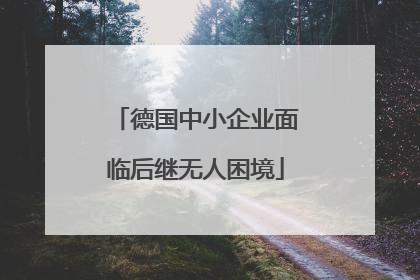 德国中小企业面临后继无人困境