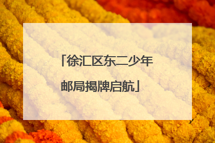 徐汇区东二少年邮局揭牌启航