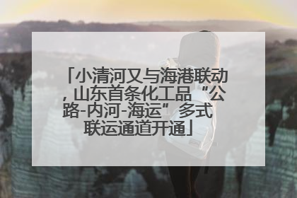 小清河又与海港联动，山东首条化工品“公路-内河-海运”多式联运通道开通