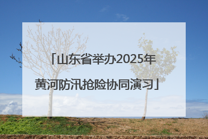 山东省举办2025年黄河防汛抢险协同演习