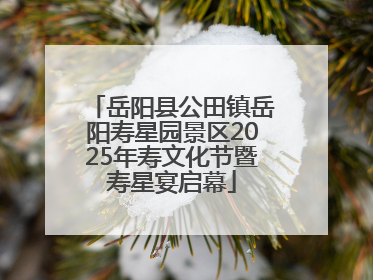 岳阳县公田镇岳阳寿星园景区2025年寿文化节暨寿星宴启幕