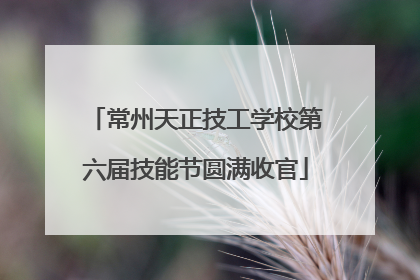 常州天正技工学校第六届技能节圆满收官