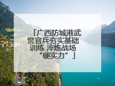 广西防城港武警官兵夯实基础训练 淬炼战场“硬实力”