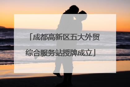 成都高新区五大外贸综合服务站授牌成立