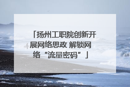 扬州工职院创新开展网络思政 解锁网络“流量密码”