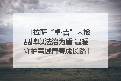 拉萨“卓·吉”未检品牌以法治为盾 温暖守护雪域青春成长路