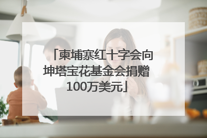 柬埔寨红十字会向坤塔宝花基金会捐赠100万美元