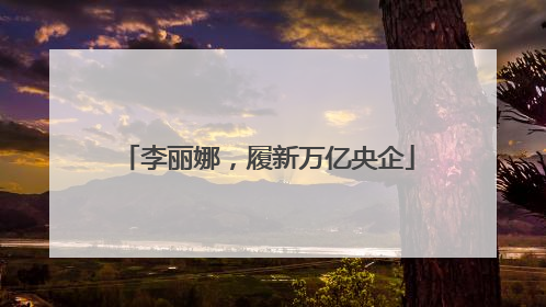 李丽娜，履新万亿央企