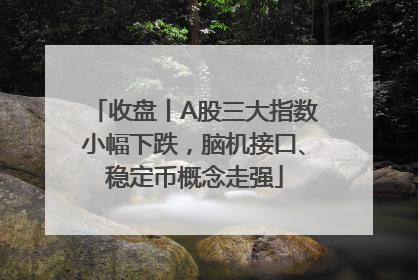 收盘丨A股三大指数小幅下跌，脑机接口、稳定币概念走强