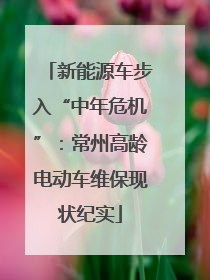 新能源车步入“中年危机”：常州高龄电动车维保现状纪实