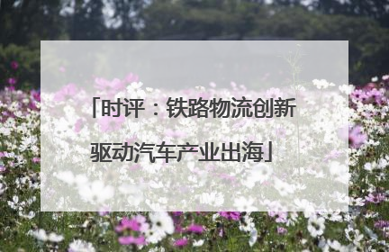 时评：铁路物流创新驱动汽车产业出海