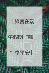 旅客在端午假期“粽”享平安