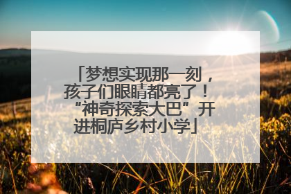 梦想实现那一刻，孩子们眼睛都亮了！“神奇探索大巴”开进桐庐乡村小学