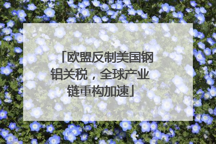 欧盟反制美国钢铝关税，全球产业链重构加速