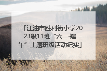 江油市胜利街小学2023级11班“六一·端午”主题班级活动纪实
