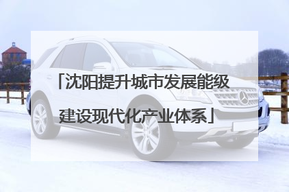 沈阳提升城市发展能级 建设现代化产业体系