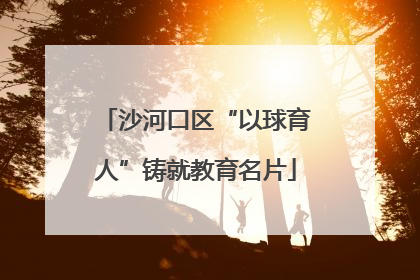沙河口区“以球育人”铸就教育名片