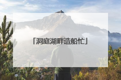 洞庭湖畔造船忙