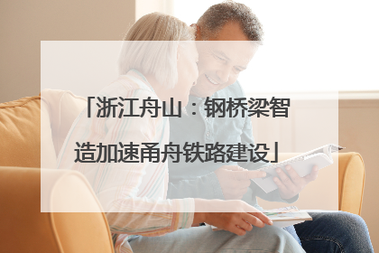 浙江舟山：钢桥梁智造加速甬舟铁路建设