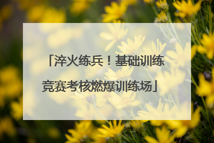 淬火练兵！基础训练竞赛考核燃爆训练场