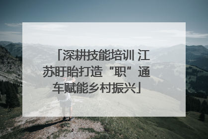 深耕技能培训 江苏盱眙打造“职”通车赋能乡村振兴