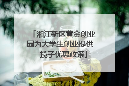 湘江新区黄金创业园为大学生创业提供一揽子优惠政策