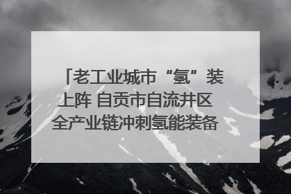 老工业城市“氢”装上阵 自贡市自流井区全产业链冲刺氢能装备制造新高地｜美好生活有“盐”味