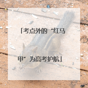 考点外的“红马甲”为高考护航