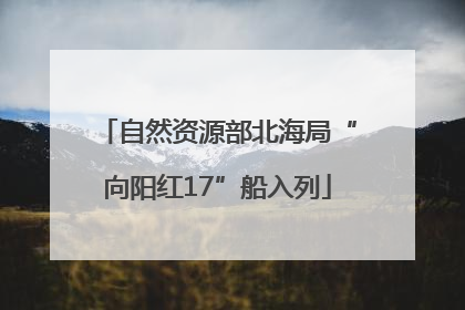 自然资源部北海局“向阳红17”船入列