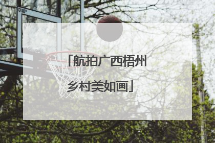 航拍广西梧州乡村美如画