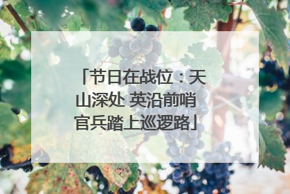节日在战位：天山深处 英沿前哨官兵踏上巡逻路