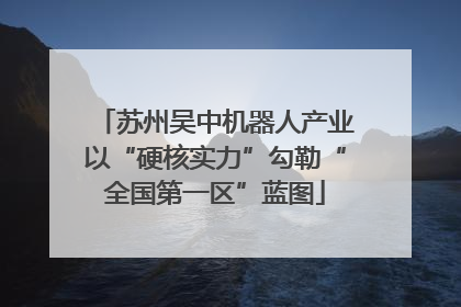 苏州吴中机器人产业以“硬核实力”勾勒“全国第一区”蓝图
