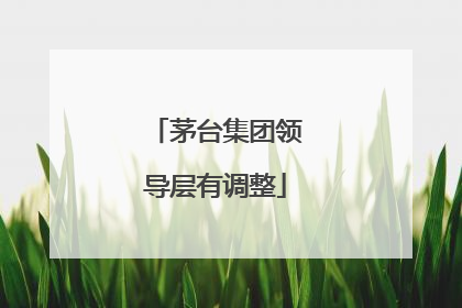 茅台集团领导层有调整