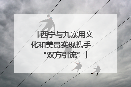 西宁与九寨用文化和美景实现携手“双方引流”