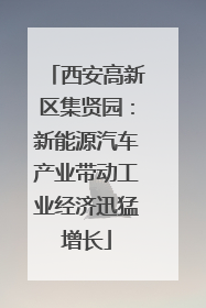 西安高新区集贤园：新能源汽车产业带动工业经济迅猛增长