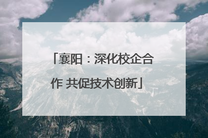 襄阳：深化校企合作 共促技术创新