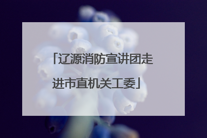 辽源消防宣讲团走进市直机关工委