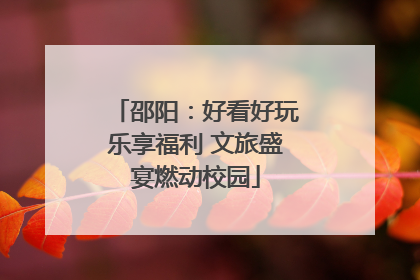 邵阳：好看好玩乐享福利 文旅盛宴燃动校园
