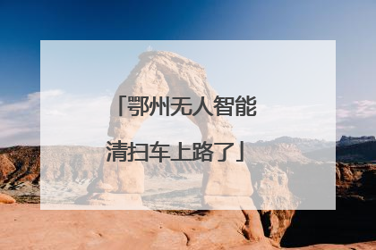 鄂州无人智能清扫车上路了