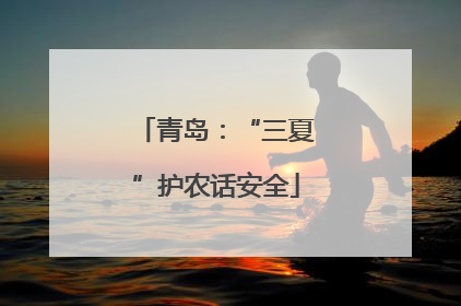 青岛：“三夏”护农话安全
