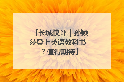 长城快评｜孙颖莎登上英语教科书？值得期待