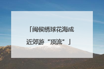 闽侯绣球花海成近郊游“顶流”
