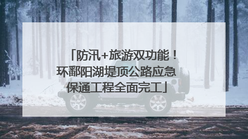防汛+旅游双功能！环鄱阳湖堤顶公路应急保通工程全面完工
