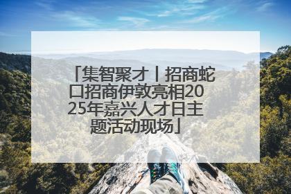 集智聚才丨招商蛇口招商伊敦亮相2025年嘉兴人才日主题活动现场